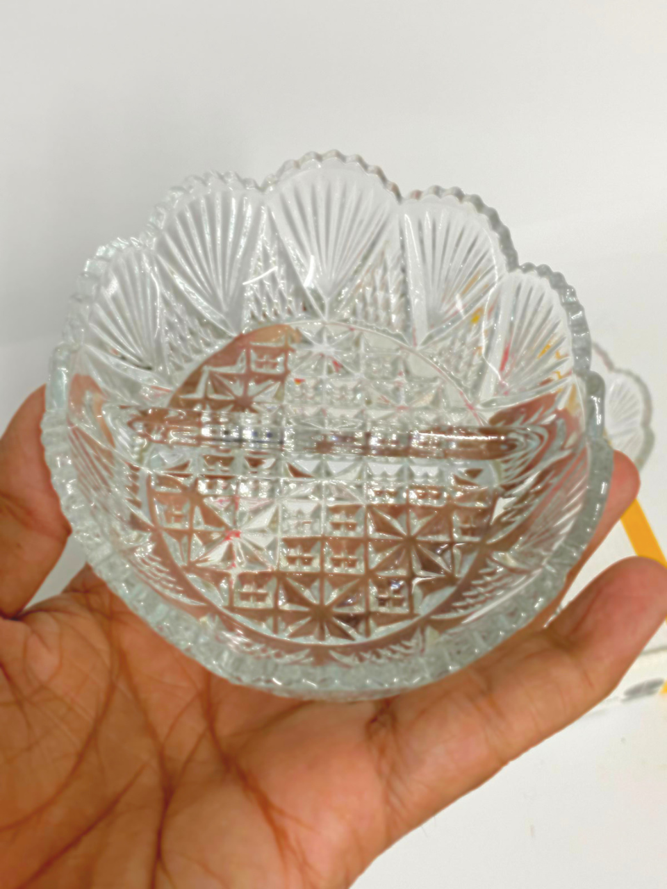 DISH GLASS SECTION PLATE SERVING TRAY DIP