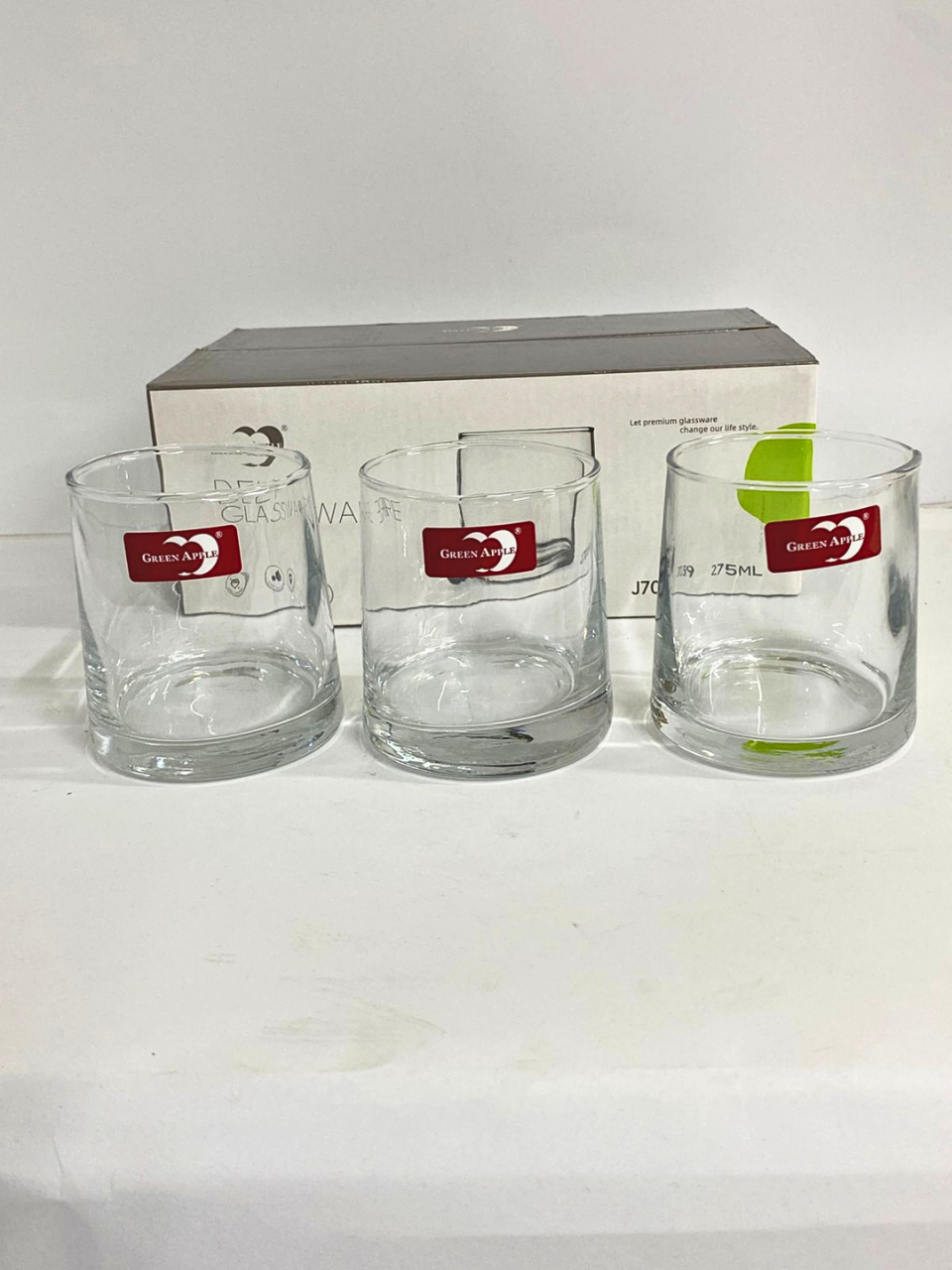 Deli Glassware 6-Piece Whiskey Glass Set – 275ml