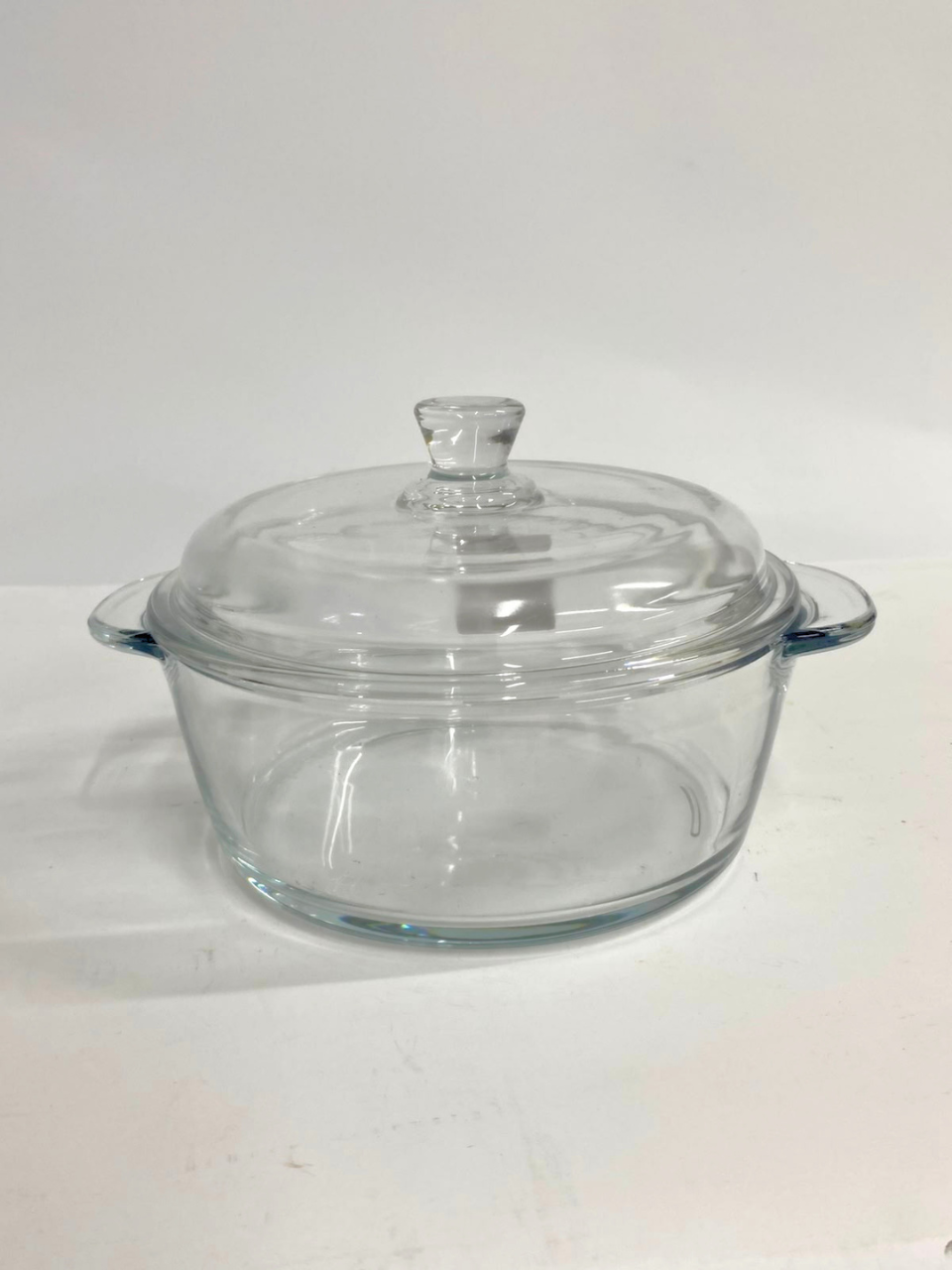 Deli Glassware big Bowl / Donga 1 Litre with Lid 9*3 inches 1liter
