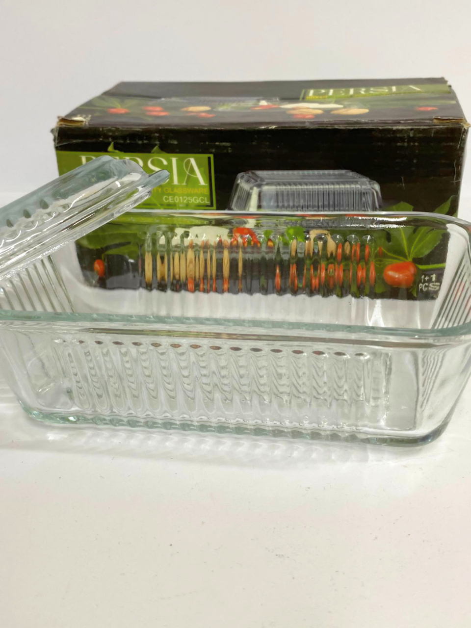Butter Dish Made Of Clear Glass For Better Freshness Butter Dish with Lid