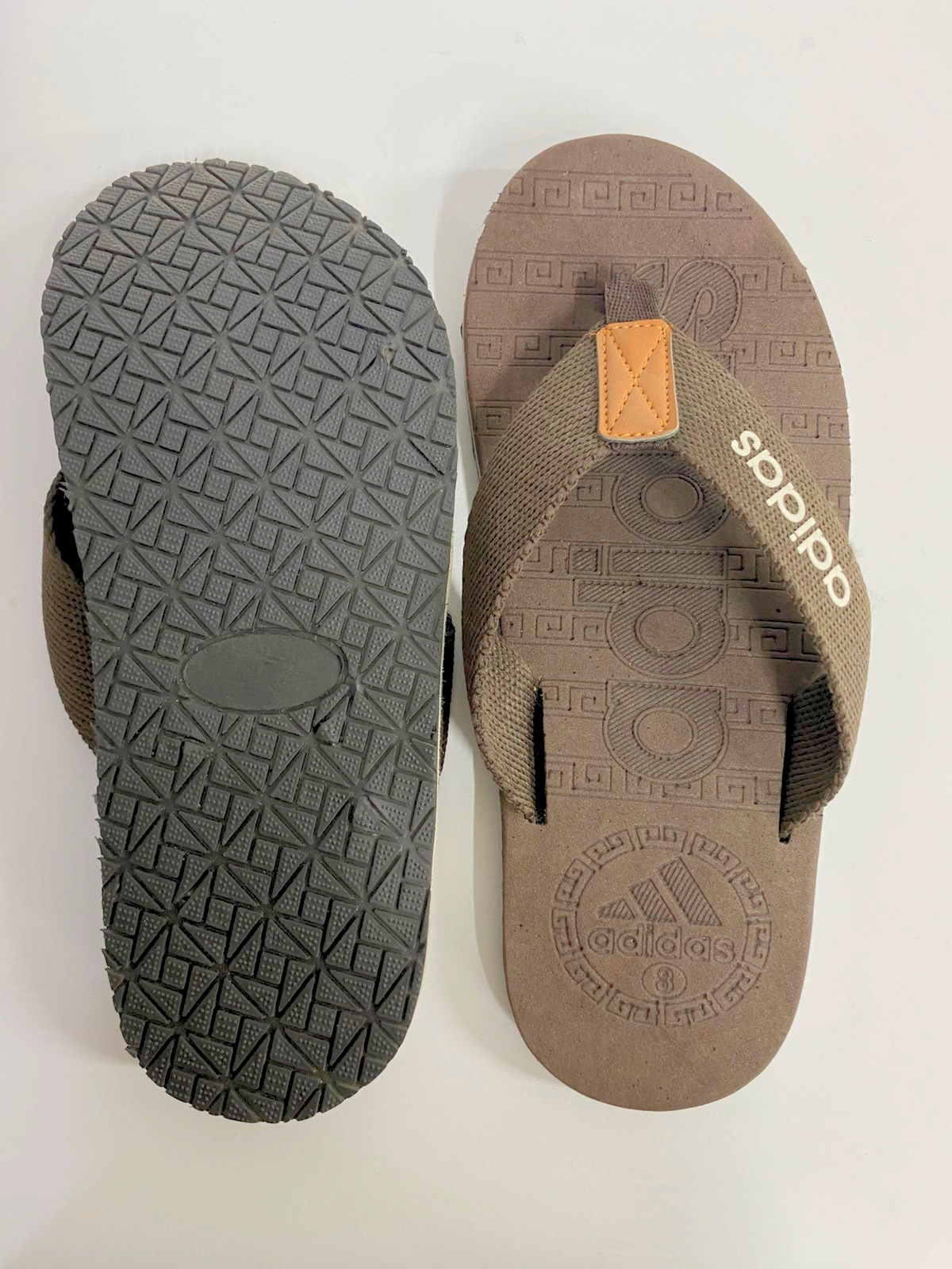 Adidas Men Flip Flops Comfort Brown