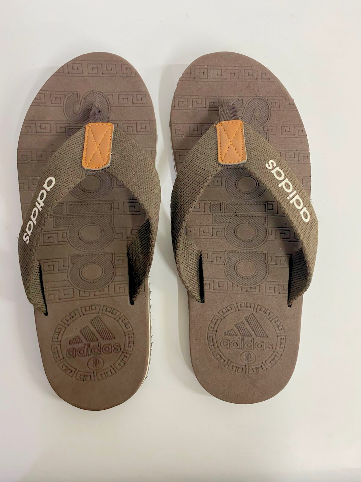 Adidas Men Flip Flops Comfort Brown