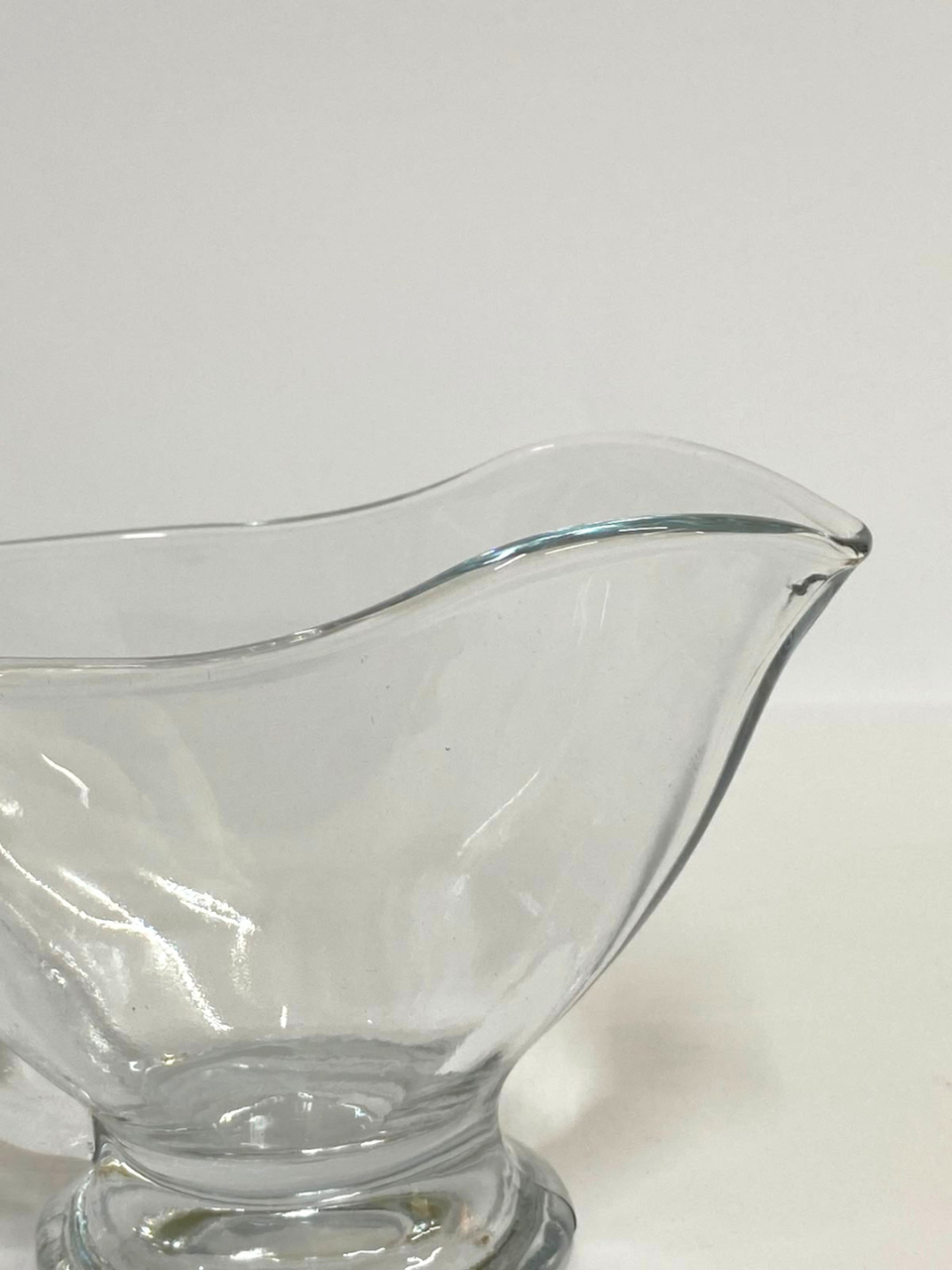 Set of 2 Sauce Glass Gravy with Handle Kitchen Glassware Serving