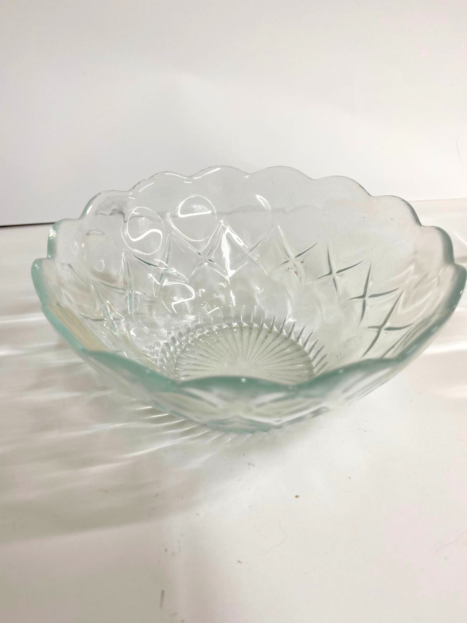 Elegant Transparent Crystal Desert/Fruit Serving Bowl (Pack of 3 )