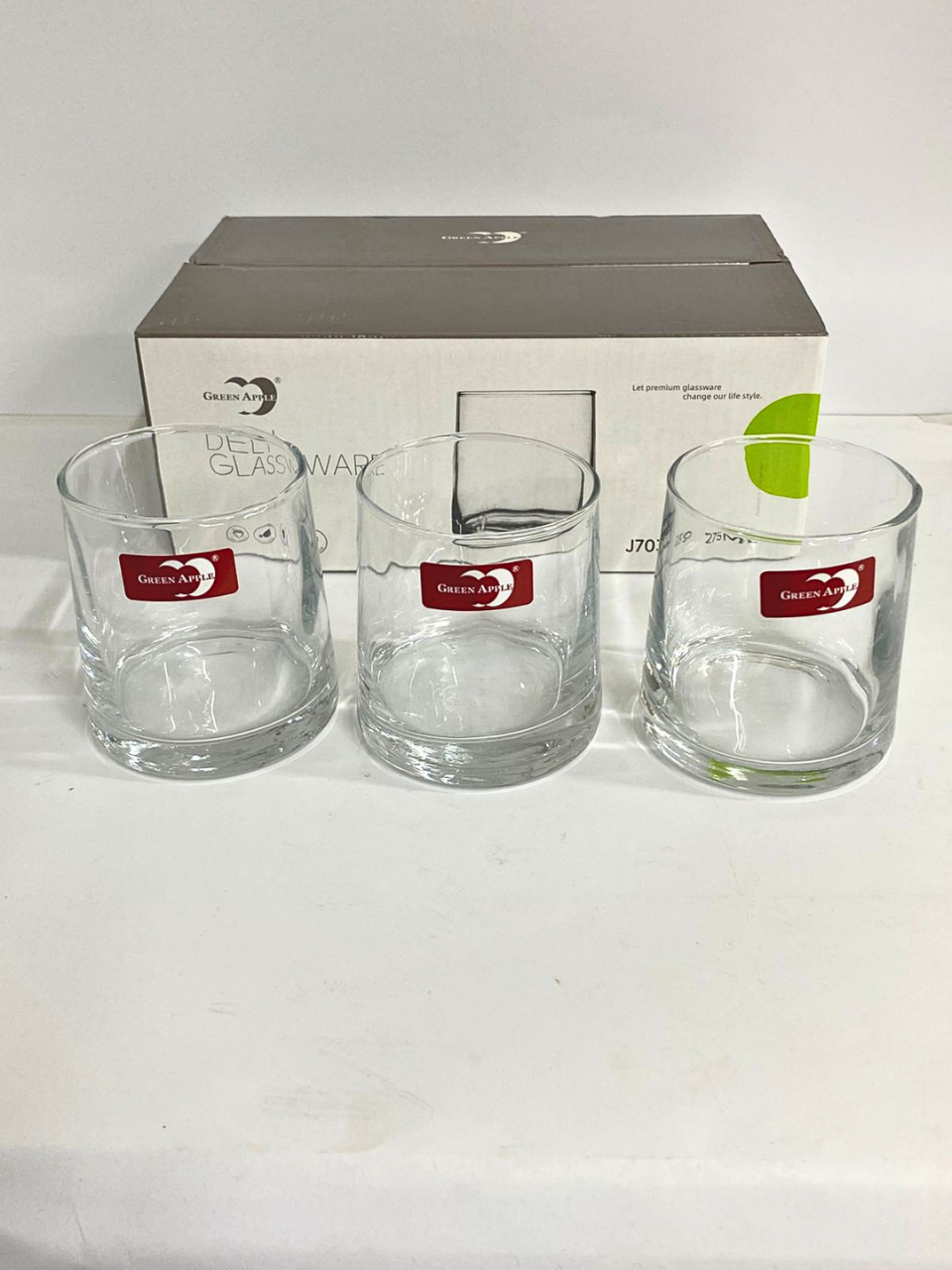 Deli Glassware 6-Piece Whiskey Glass Set – 275ml