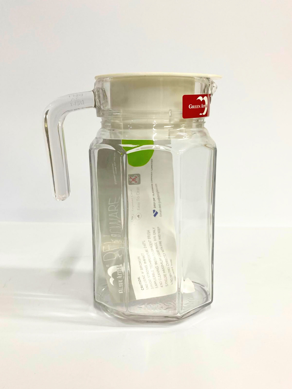 650ml Clear Glass Water Jug with Lid – Premium Quality - Dehli glassware