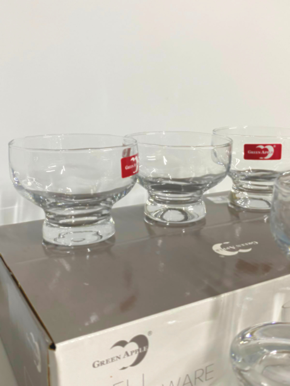 DELI GLASSWARE ICE CREAM CUPS PACK OF 6 PCS SERVIG CUPS 270ML
