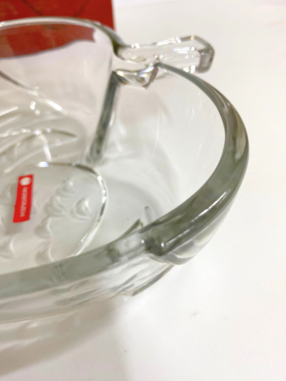 Strawberry Shaped Transparent Glass Serving/Desert Serving/Raita Serving/Salad Serving Bowl