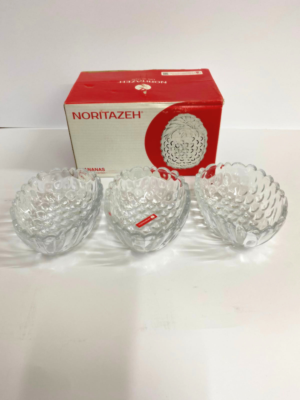(Set of 6) Noritazeh Ananas Shaped Glass Bowl