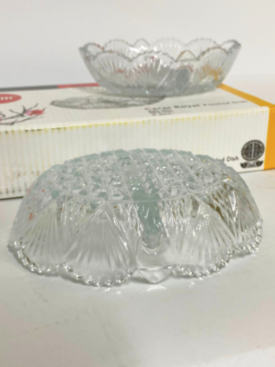 DISH GLASS SECTION PLATE SERVING TRAY DIP