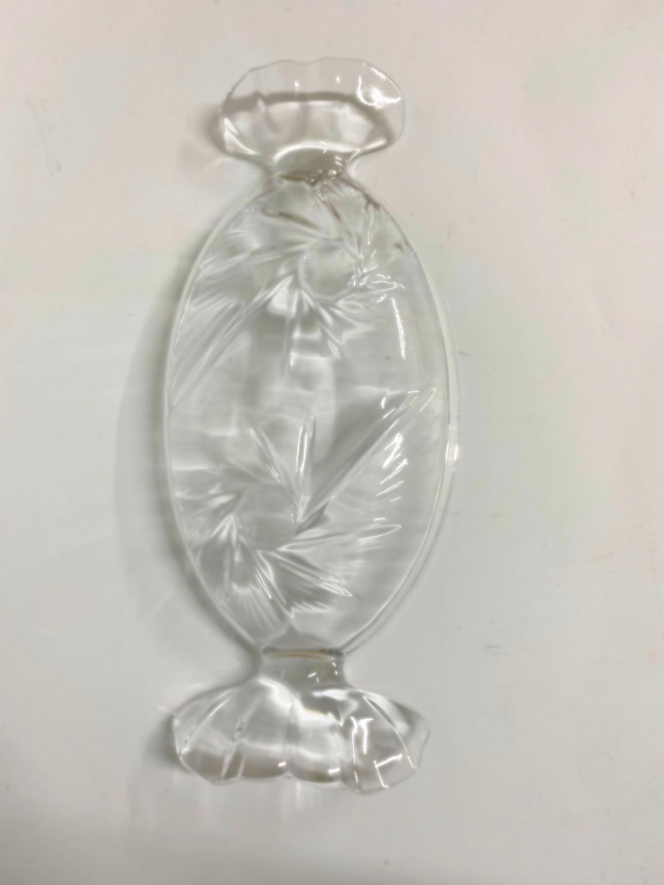 Glass Candy Shaped Serving Tray - Unique Glassware for Dining & Serving