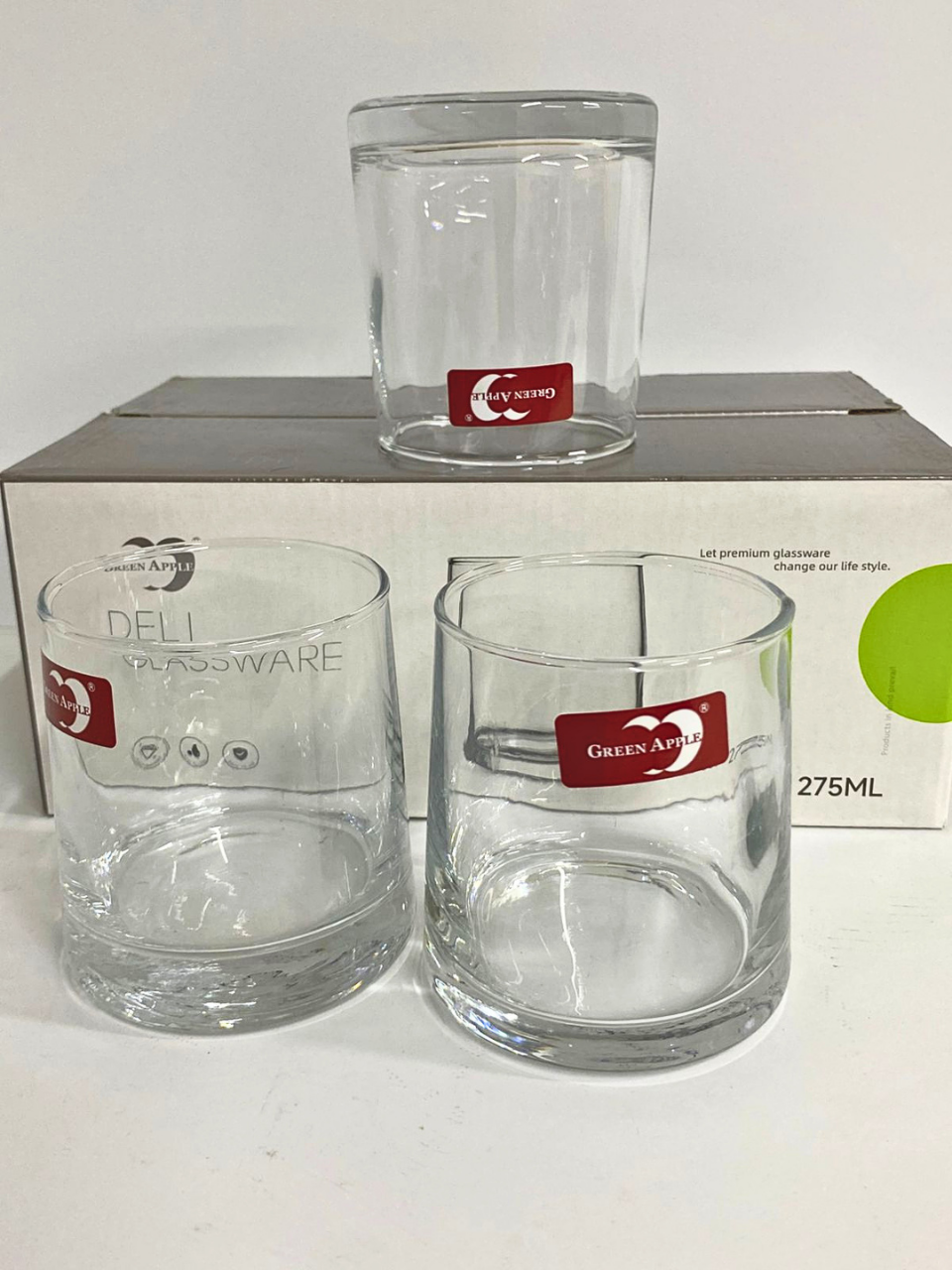 Deli Glassware 6-Piece Whiskey Glass Set – 275ml