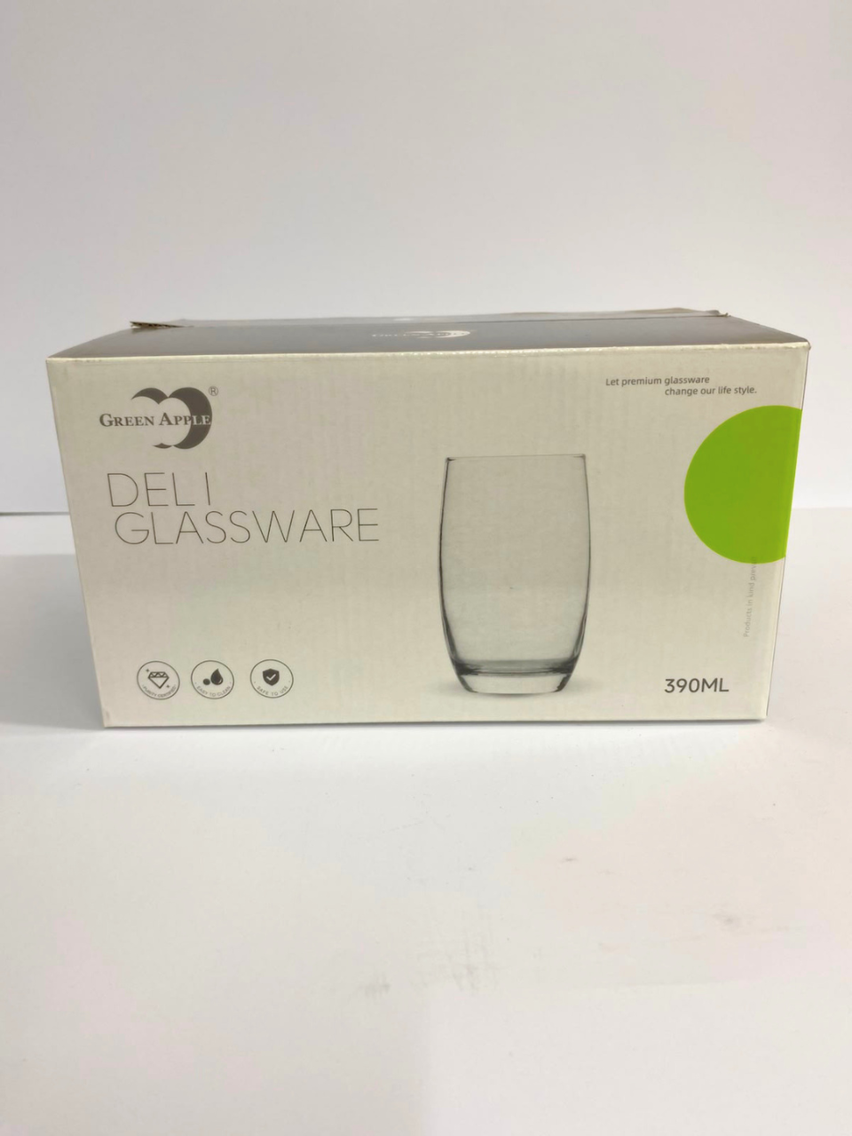 Green apple Deli Glassware 6 PCs glass set