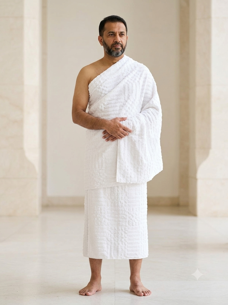 Mens Ahraam Towel  – ZERO TWIST for hajj & umraah High Quality Style