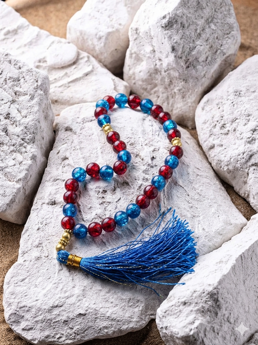 Multi colors Aqeeq Stone Tasbih (10mm 33 Beads)