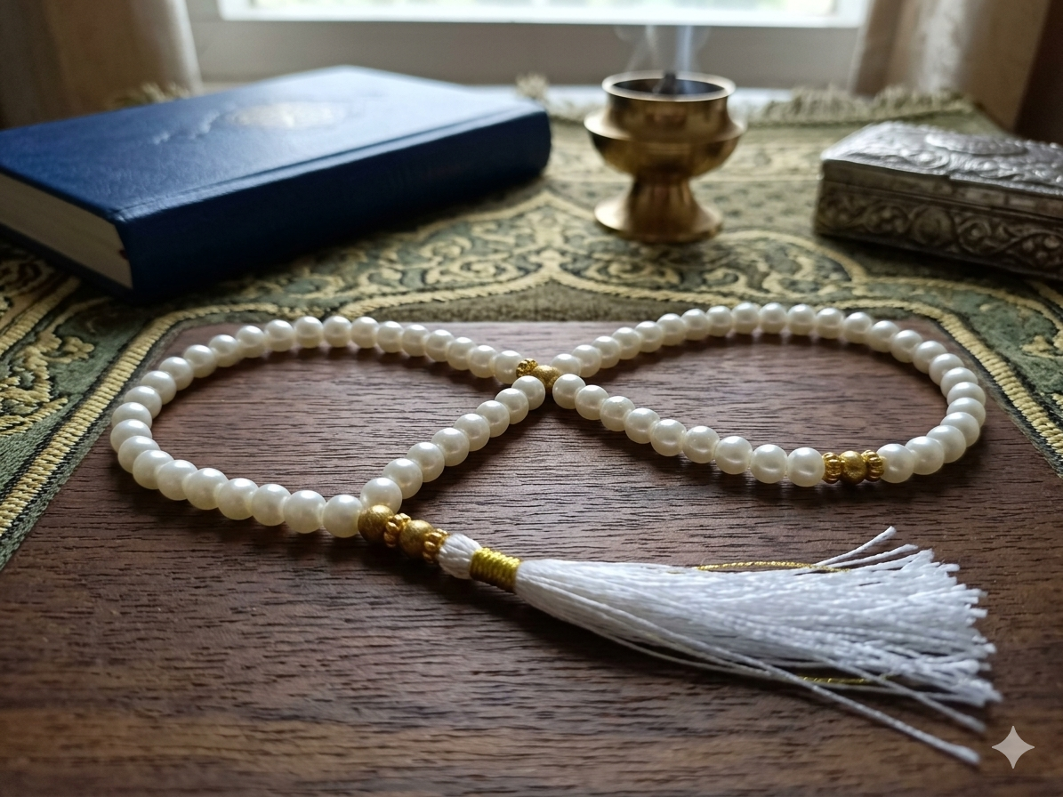 1pc Muslim Prayer Beads Tasbeeh With 97 beads stone