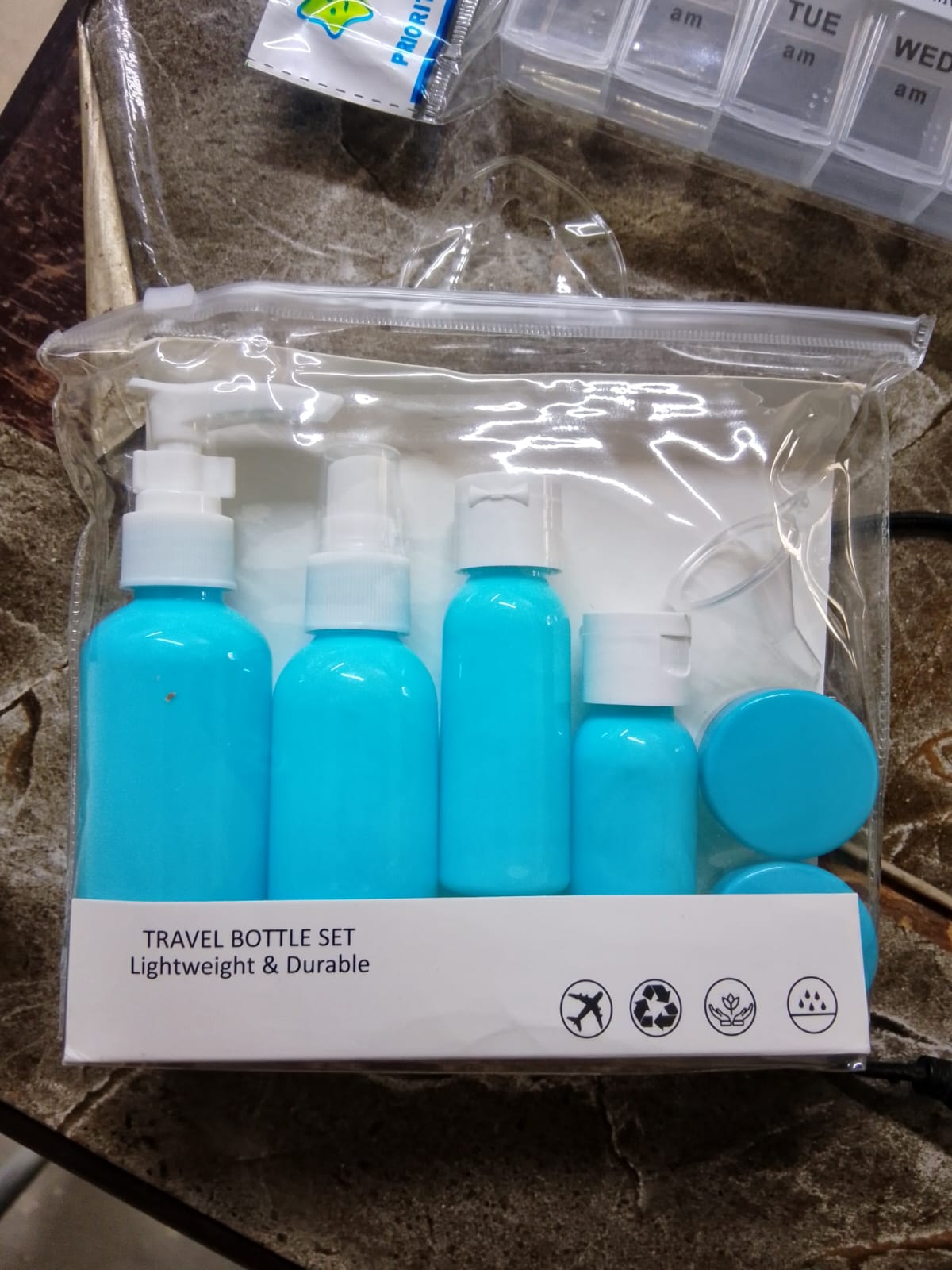 Travel bottle with 9 pieces  set Eco-Friendly Plastic Products Travel Liquid