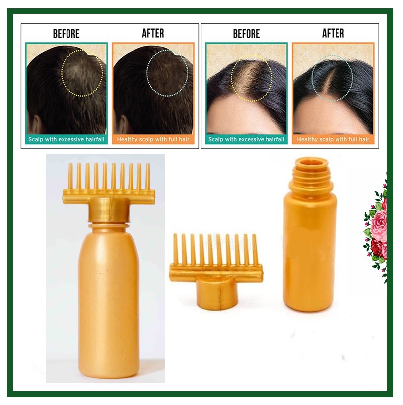 Hair Oil Bottle with Comb | Best Hair Oil Comb Applicator Hair Oiling and Coloring