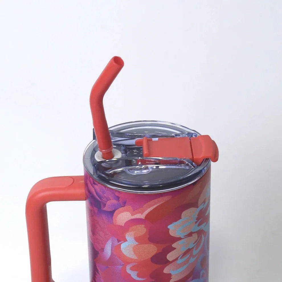 O’jay Floral Burst Tumbler – 50oz |1500ml Insulated Stainless Steel | Leak-Proof - 218