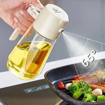 2 in 1 Oil Sprayer and Dispenser Bottle Jug - 500ml