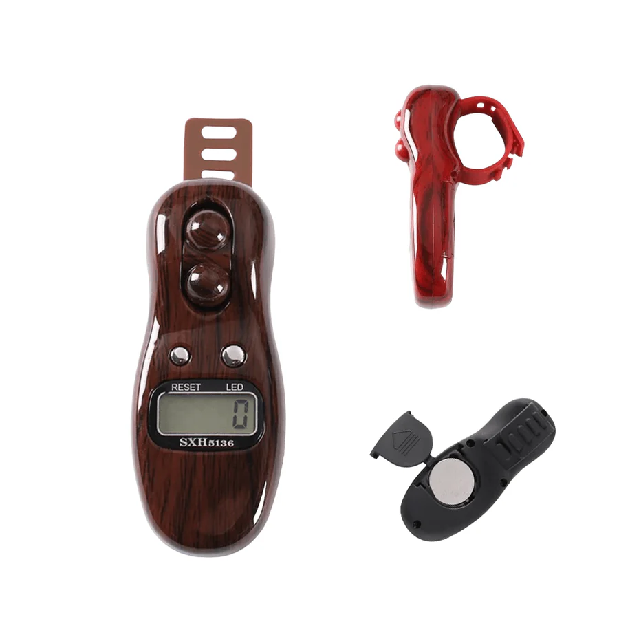 New Digital Tasbih With LED Mini Electronics Battery Replaceable Tally Counter Ring Tasbeeh