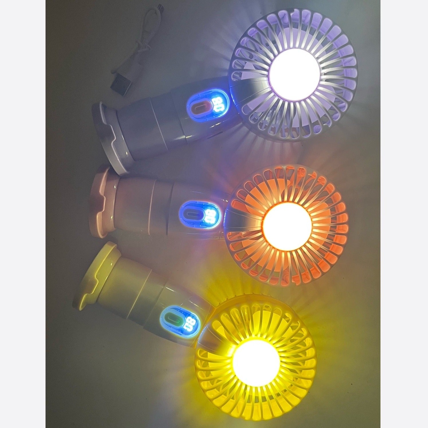 USB Fan,portable fan, Powerful hand fan to dry makeup, Rechargeable Mini Fan 5-in-1 Mini Fan