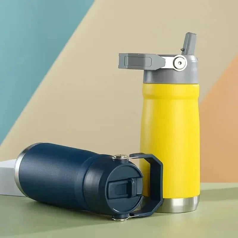 Flip Straw Vacuum Flask Stainless Steel – Water Bottle 650 ML