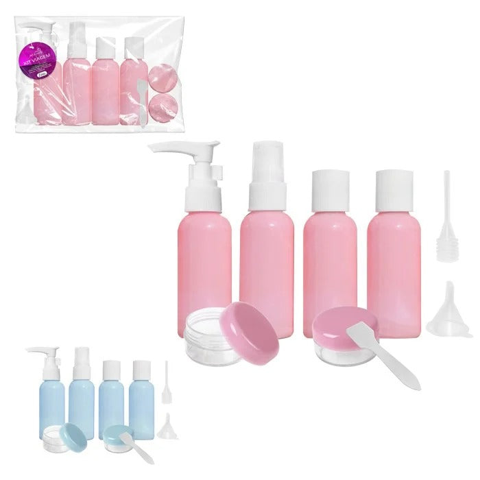 Travel bottle with 9 pieces  set Eco-Friendly Plastic Products Travel Liquid