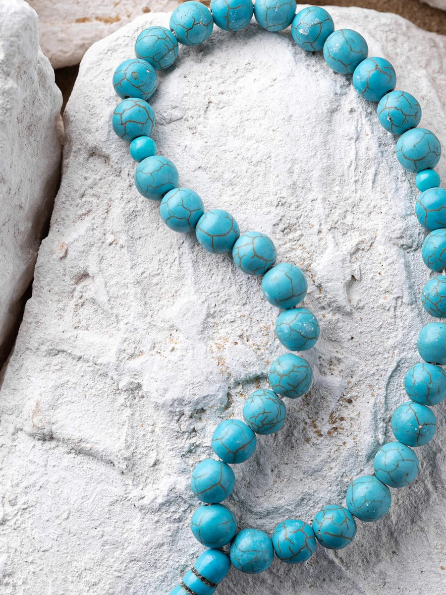 Blue Turquoise / Feroza Stone Tasbih (10mm 33 Beads)