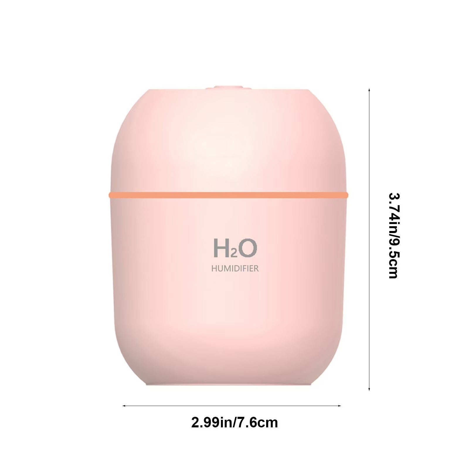 RoamHome Portable USB Rechargeable Humidifier for Home Office Bedroom Car, 220ml Mini Desk Humidifier
