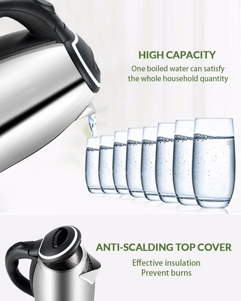 RAF KT-200 Electric Kettle (2.0 Ltr) Concealed – Steel Body