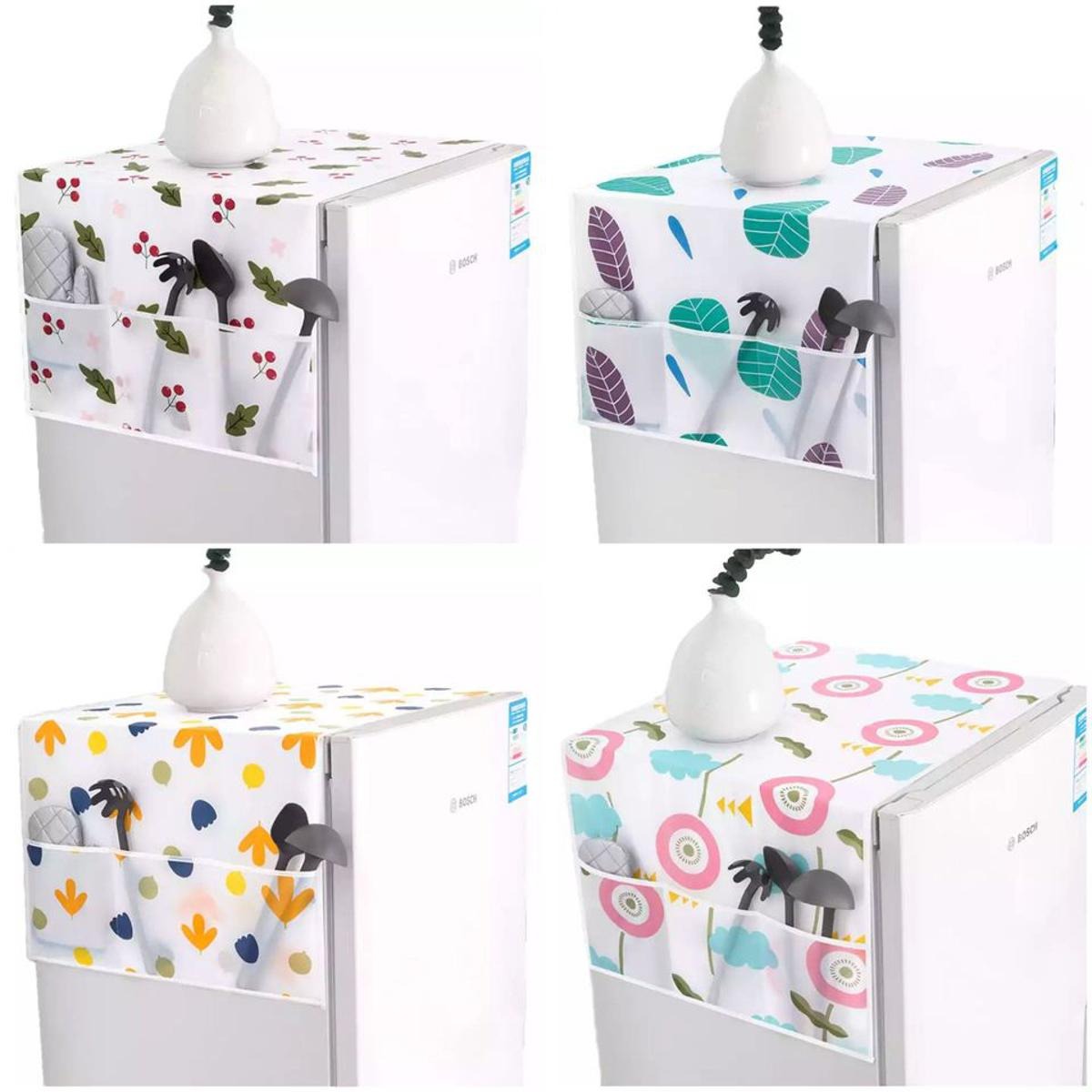Waterproof Refrigerator Dust Cover Household Freezer Storage Bags Home-Multicolour