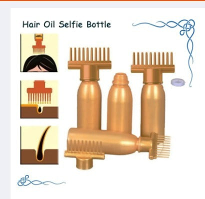 Hair Oil Bottle with Comb | Best Hair Oil Comb Applicator Hair Oiling and Coloring