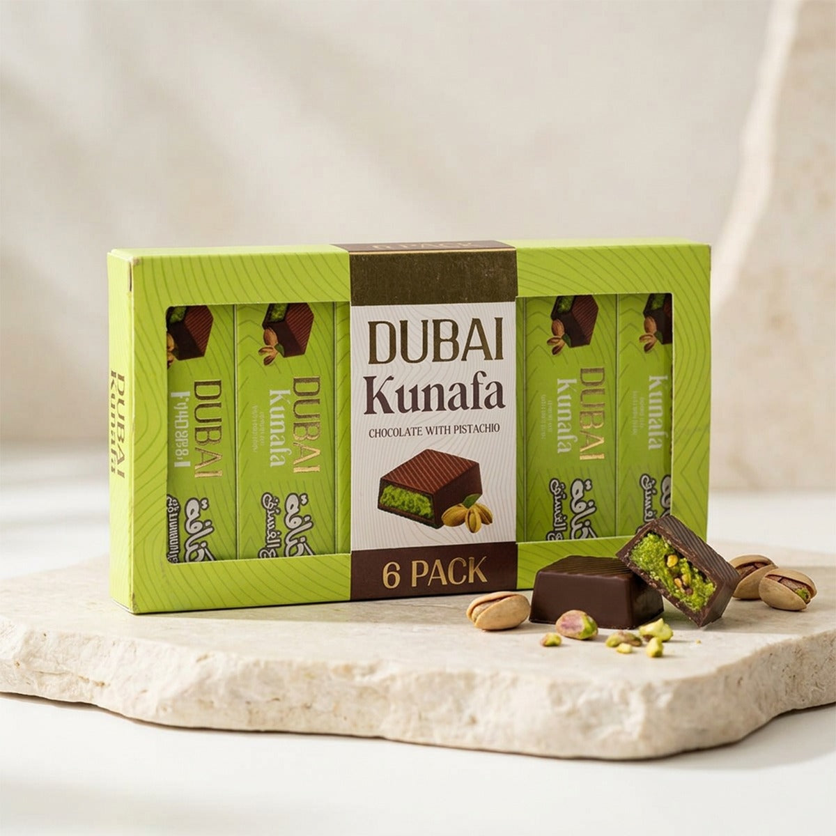 Dubai Kunafa Chocolate Bar pack of 6 | Dubai Chocolate