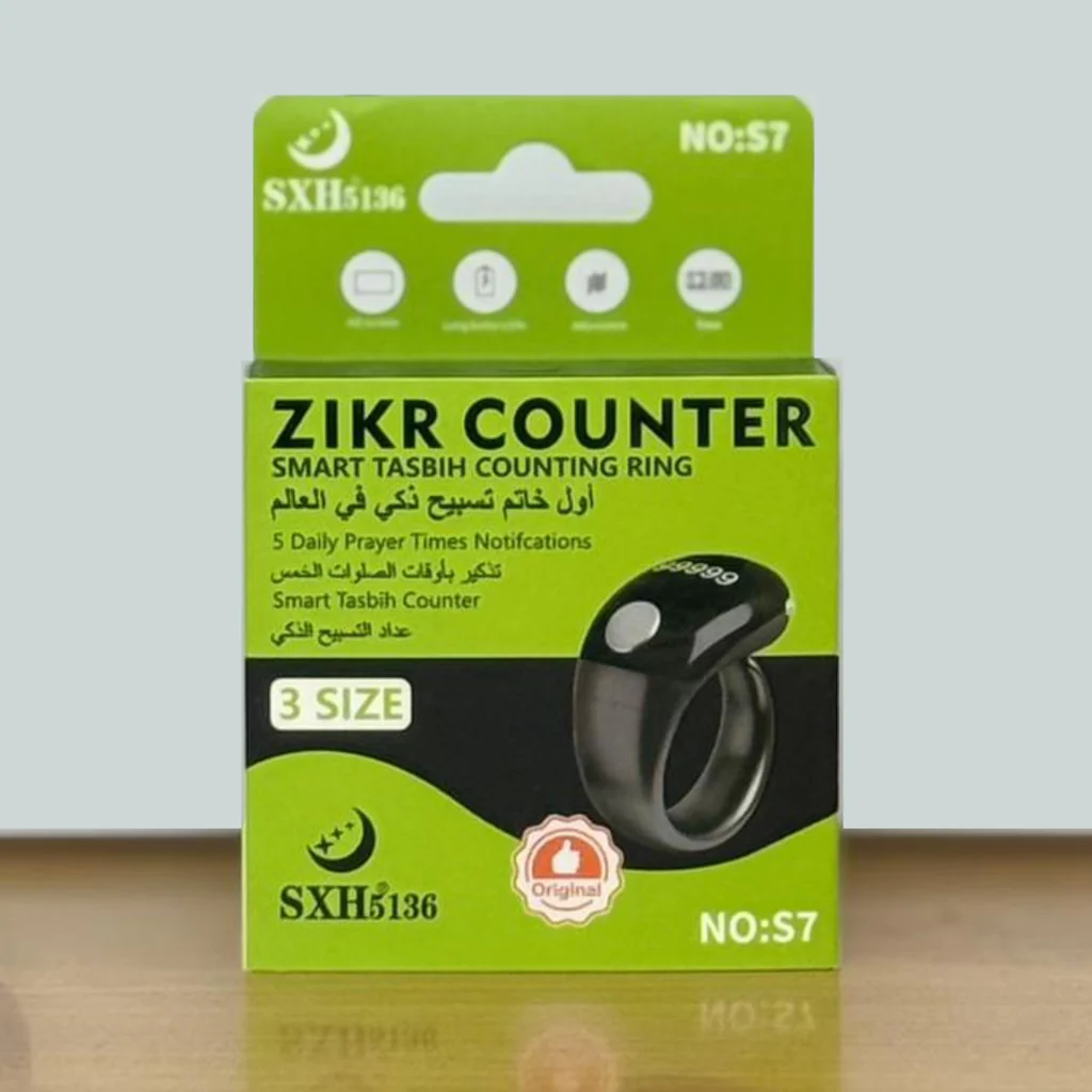 Zikr Counter Smart Tasbih Counting Ring SXH S7 Digital Zikr Counter / Smart