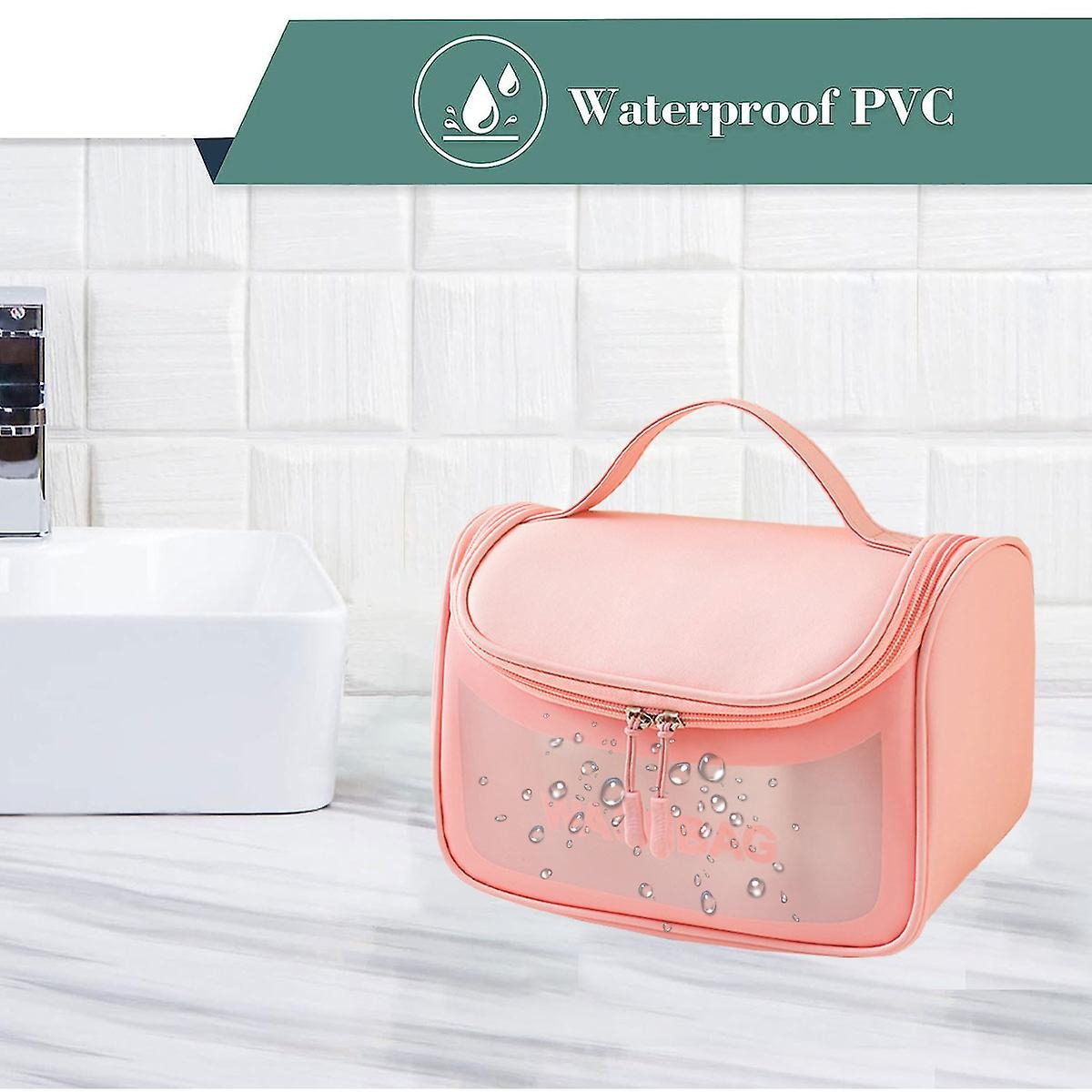 Wash Bag Toiletries and Cosmetic Organizer Bags with Full of Storage | Make Up Bags Pouch with Zipper For Travelling | Multipurpose Traveling Cosmetic Bags for Women