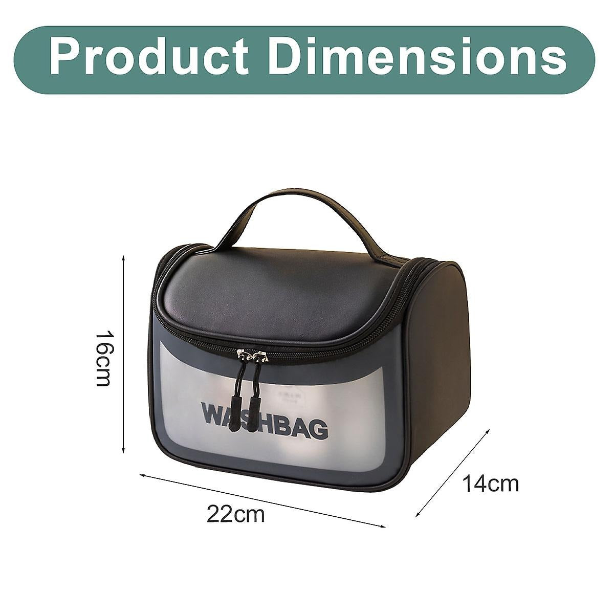 Wash Bag Toiletries and Cosmetic Organizer Bags with Full of Storage | Make Up Bags Pouch with Zipper For Travelling | Multipurpose Traveling Cosmetic Bags for Women