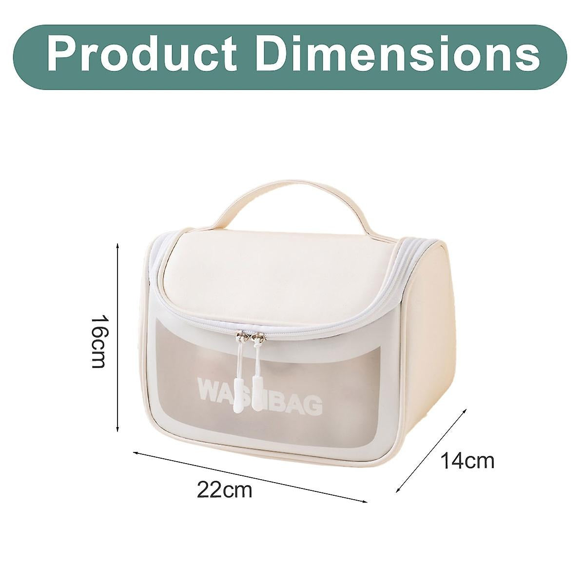 Wash Bag Toiletries and Cosmetic Organizer Bags with Full of Storage | Make Up Bags Pouch with Zipper For Travelling | Multipurpose Traveling Cosmetic Bags for Women